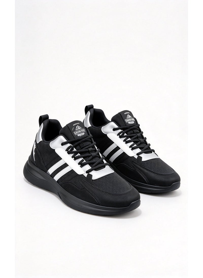 Amity Men's Color Block Breathable Mesh Lace Up Running Shoes with Cushioned Shock Absorbing Outsole - Image 1