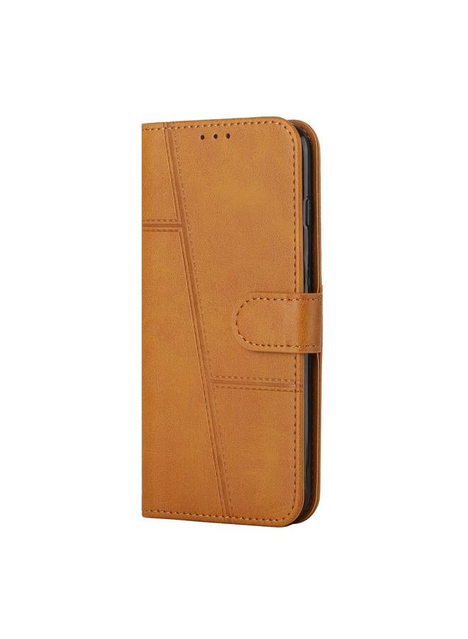 S-TOP Case For Samsung Galaxy S23 FE 5G Stitching Calf Texture Buckle Leather Phone Case - Image 2
