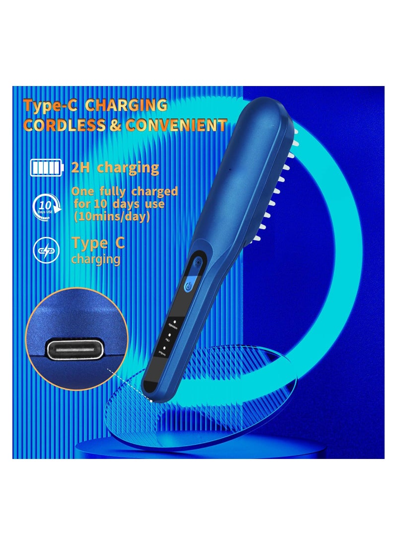 Generic Electric Scalp Massage Brush, Shiatsu Hair Scalp Massager with 49 Heads, Cordless Electric Massager for Scalp & Hair, Portable Massager for Head, Deep Massage At Home for Muscle Relax(1 Pack)(Red)  - Image 5