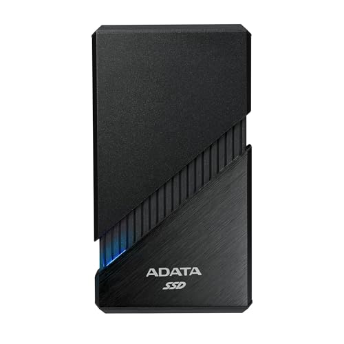 ADATA SE920 - 2TB Portable External Solid State Drive (SSD) - USB4 Transmission Interface - Up to 3800/3700MB/s Read/Write Speeds - Creators & Gamers - Cross-Platform Compatible - SE920-2TCBK - Image 1