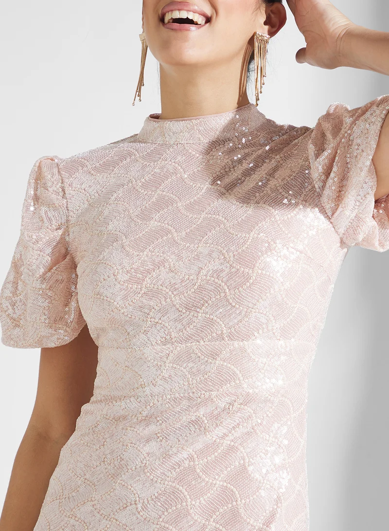 Jaded Rose Sequin Mini Dress