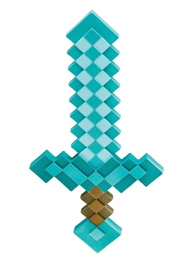 Diamond Enchanted Sword Minecraft Boys Blue One Size Accessory - Image 1