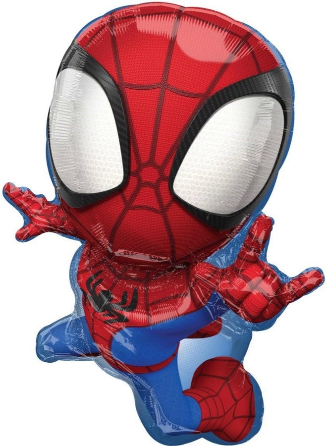 Anagram Spidey and Friends 2nd Birthday Party Supplies 7pc Foil Balloon Bouquet Decorations - Image 3