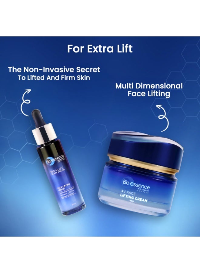 Bio essence Bio-Vlift 4V Face Lifting Cream 45 g & Bio-Vlift Face Lifting Serum 30 ml - Image 2