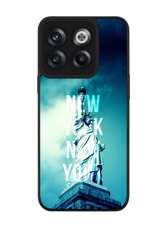 Stylizedd Rugged Black edge case for OnePlus Ace Pro Slim fit Soft Case Flexible Rubber Edges Anti Drop TPU Gel Thin Cover - New York New York - Image 1