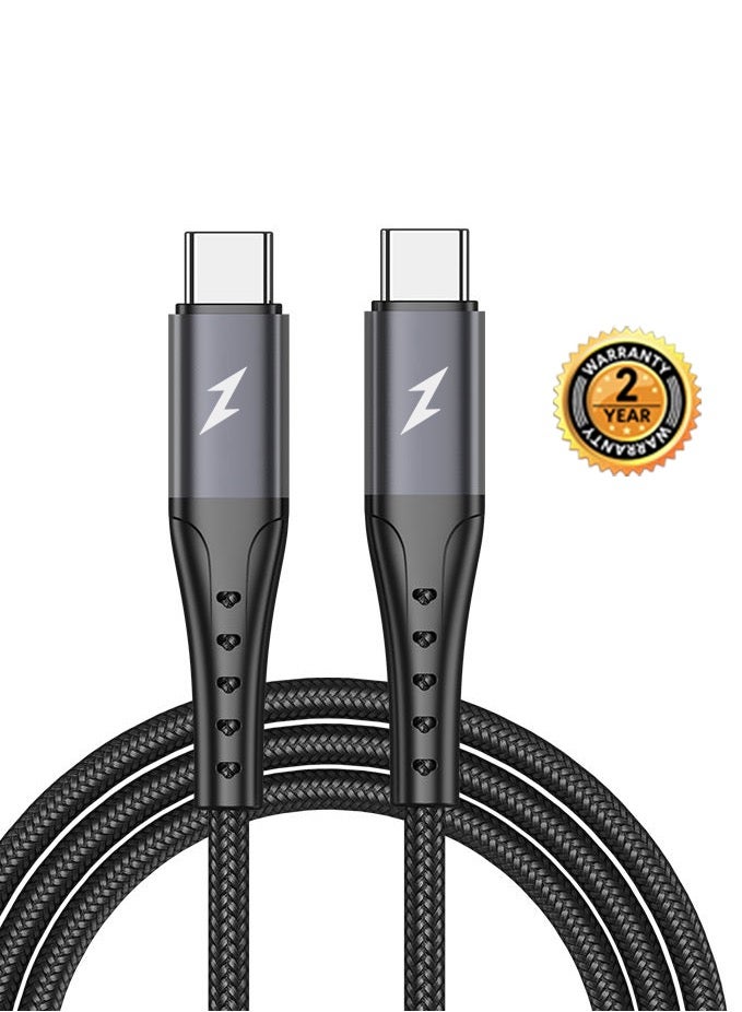 Yezler 60W USB C Cable 1M, PD 3.0 3A Fast Charging Cord Type C Cable Compatible with iPhone 15 Series, MacBook Pro, iPad Pro, Samsung Galaxy S23/22/Z Fold/Z Flip, Google Pixel 7/6A,PS5,Switch Black - Image 1