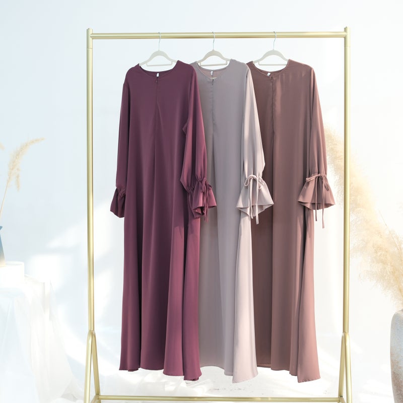 Loriya 2025 Loriya Solid Color Long Sleeve Maxi Dress -  LR938 - Image 5