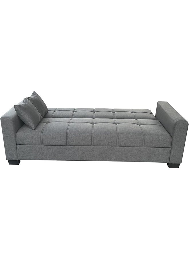 MAF furniture Maf Sofa Cum Bed I Sleeping Fabric Sofa I Three Seat Sofabed I Modern Design Living Room Sofa Maf-S399 Grey  - Image 3