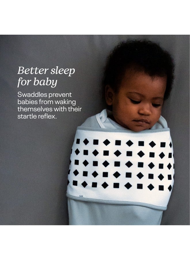 نانيت قماط التنفس - يعمل مع جهاز مراقبة الأطفال Nanit Pro لتتبع التنفس بدون مستشعر حركة، تنبيهات في الوقت الفعلي، قطن 100%، مقاس كبير، من 3 إلى 6 أشهر، رمادي حصى - Image 4