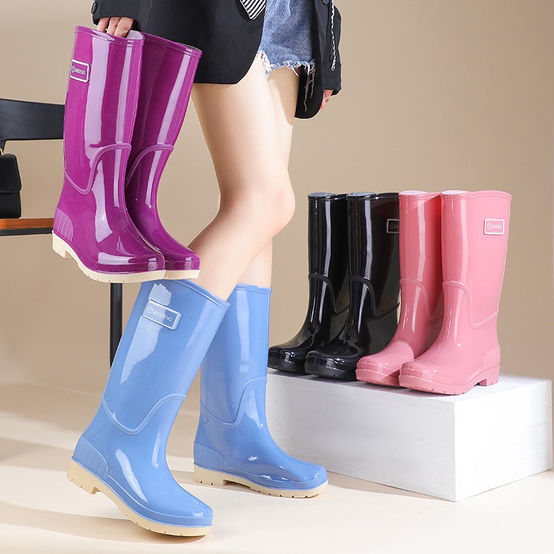 جزمة مطر نسائية طويلة من PVC من جوندينغ - Image 2