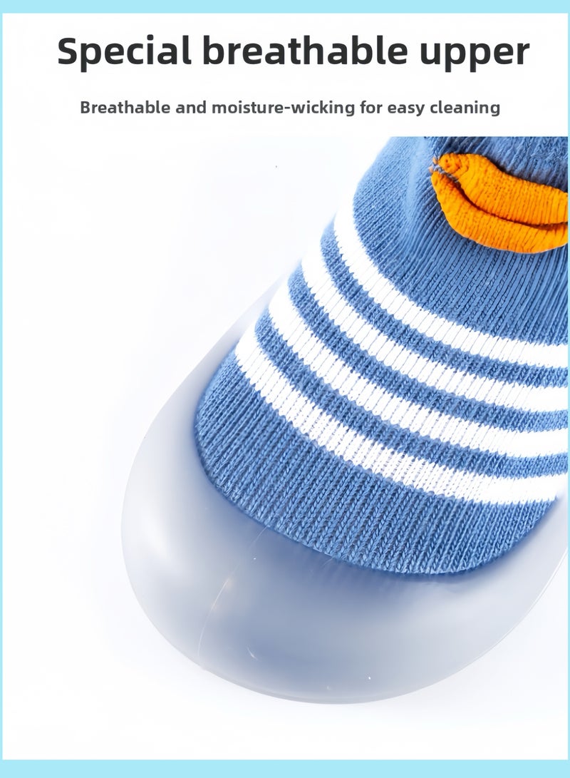 Nour Al-Thahab Infant toddler walking shoes, soft sole shoes, sandals, anti-slip net shoes, breathable floor socks. Suitable for indoor use, early education centers, playgrounds, trampoline parks. Suitable for babies aged 6 months to 2 years. - Image 5