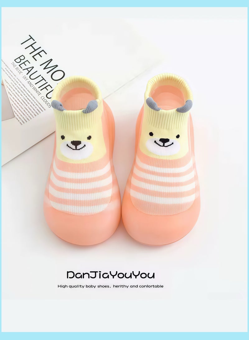 Nour Al-Thahab Infant toddler walking shoes, soft sole shoes, sandals, anti-slip net shoes, breathable floor socks. Suitable for indoor use, early education centers, playgrounds, trampoline parks. Suitable for babies aged 6 months to 2 years. - Image 2