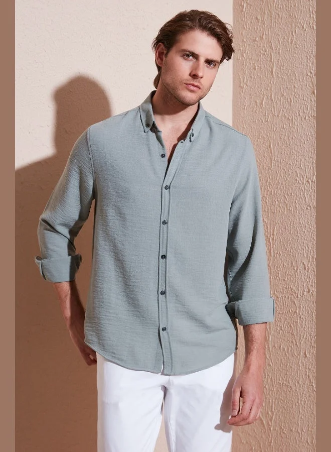 Buratti Regular Fit Long Sleeve Button-Down Collar Shirt Men's SHIRT CF25S116777