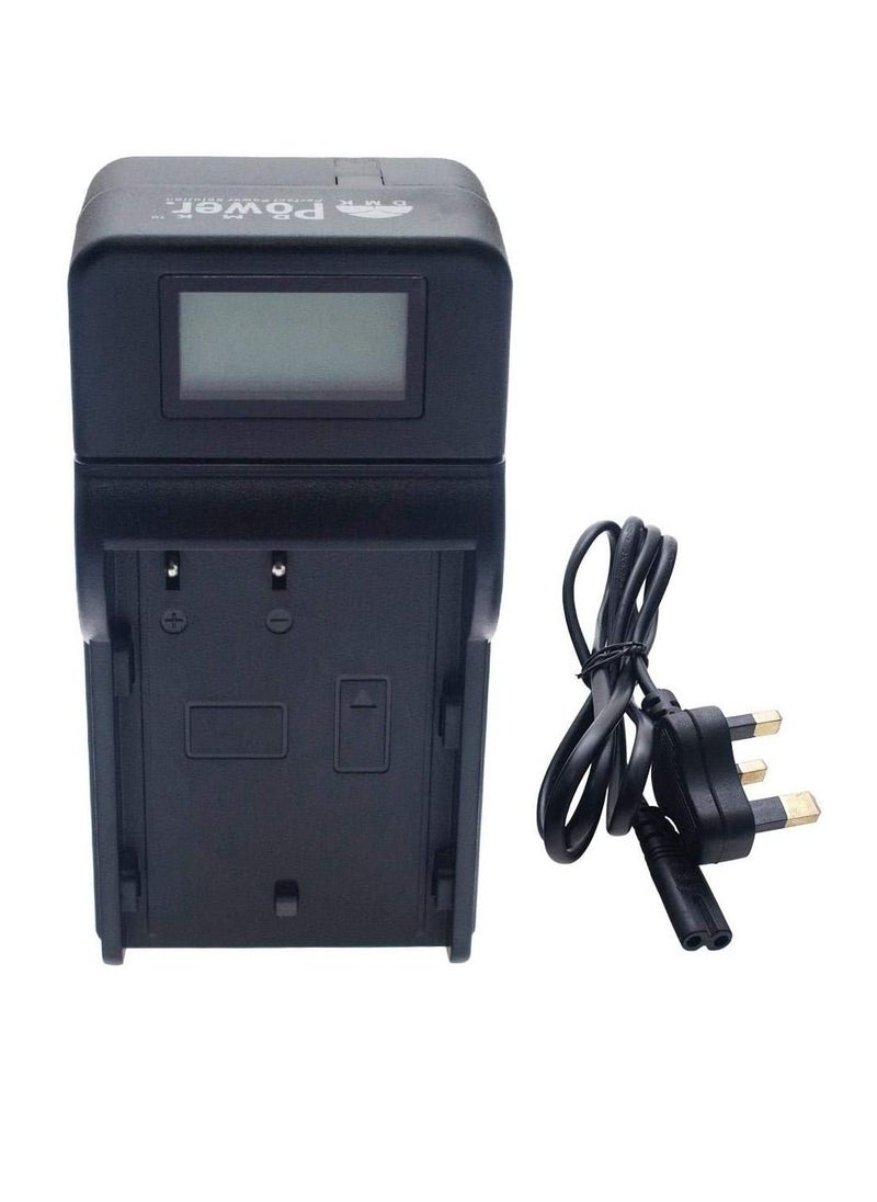 DMK Power - DMK Power LP-E6 TC1000 LCD Battery Charger Compatible with Canon EOS 6D 60D 70D 5D Mark III DSLR Camera etc - Image 1