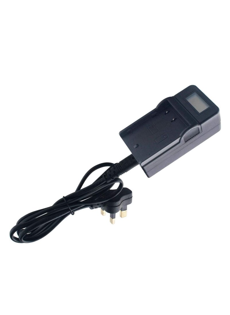 DMK Power - DMK Power LP-E6 TC1000 LCD Battery Charger Compatible with Canon EOS 6D 60D 70D 5D Mark III DSLR Camera etc - Image 1