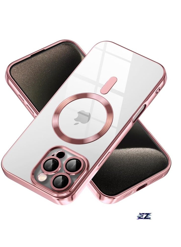 ELTRAZONE iPhone 16 Pro Max Magnetic Case Compatible with Mag-Safe – Built-in Camera Protector, Soft TPU Anti-Scratch Shockproof Slim Clear Case for iPhone 16 Pro Max (6.1 Inch) – Ultra-Protection and Stylish Design - Image 1