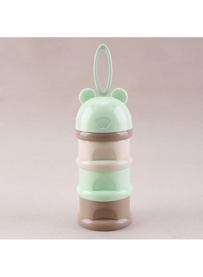 3 layer milk powder dispenser baby essential cereal food snack storage box milk container Best use for  New Born