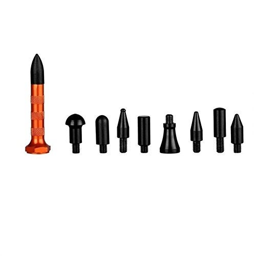 HiYi GS DIY Paintless Dent Repair Kit Metal Tap Down Pen with 9 Heads Tips Dent Removal Tools - Image 3
