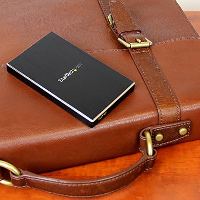 Startech.com .COM USB 3.1 (10 GBPS) GEN 2 EXTERNAL HARD DRIVE ENCLOSURE FOR 2.5” SATA DRIVES - PORTABLE HARD DRIVE ENCLOSURE (S251BMU313) - Image 3