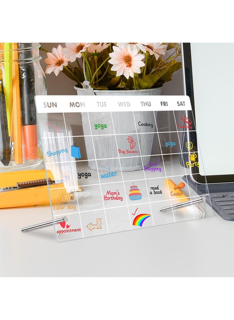 Acrylic Week Plan Desktop Memo Message Board Erasable Office Memo Writing Board - Image 4