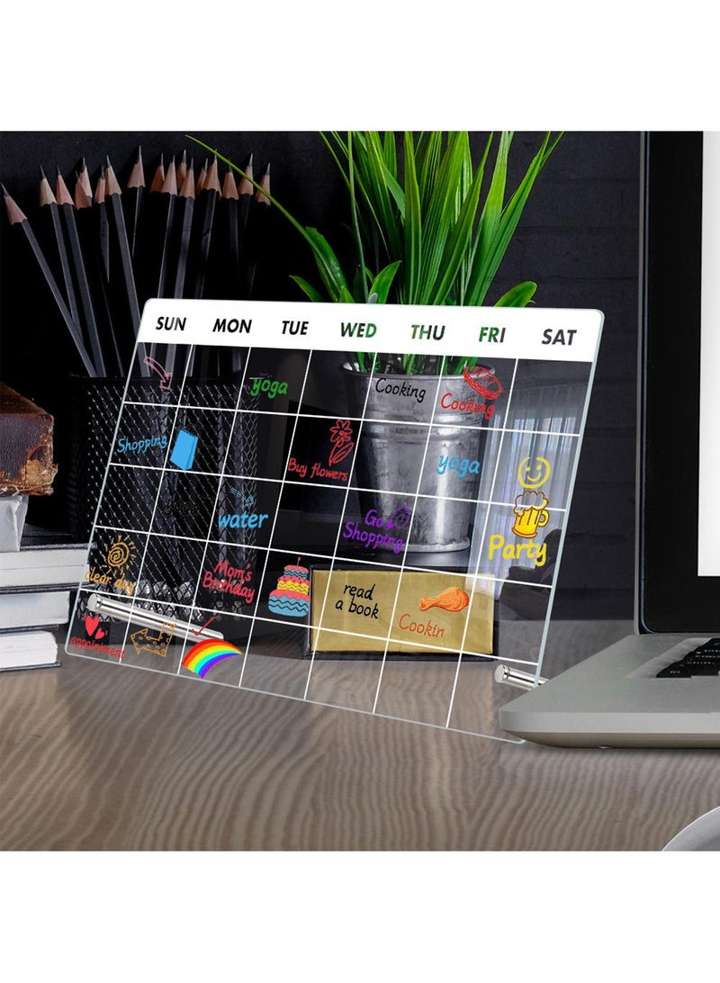 Acrylic Week Plan Desktop Memo Message Board Erasable Office Memo Writing Board - Image 5