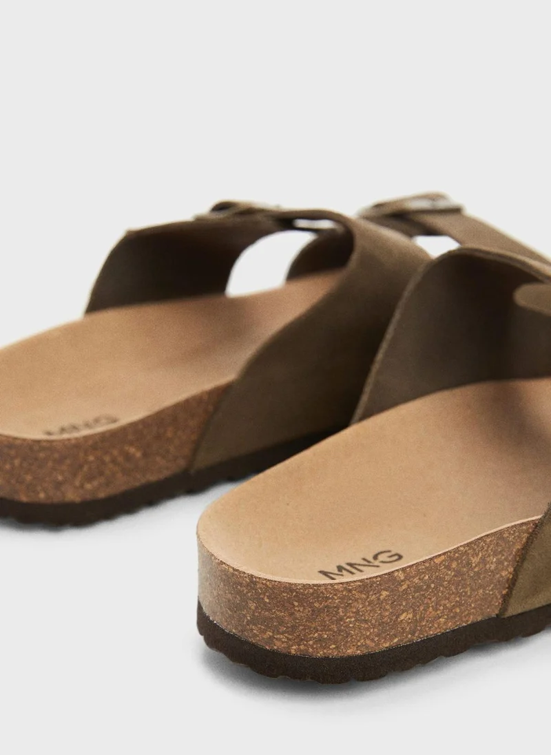 Mango Man Casual Buckle Sandals