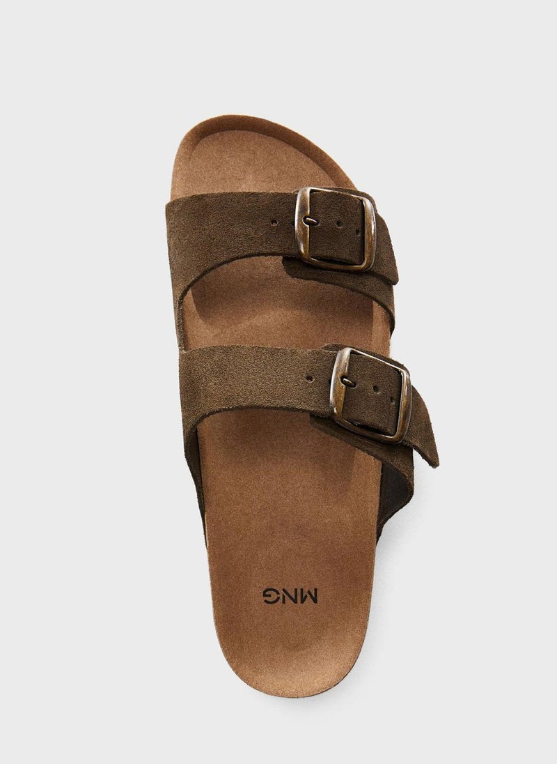 Mango Man Casual Buckle Sandals  - Image 5