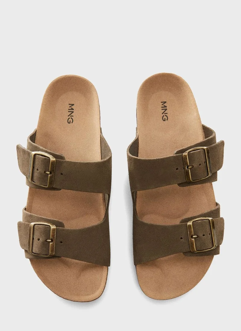 Mango Man Casual Buckle Sandals