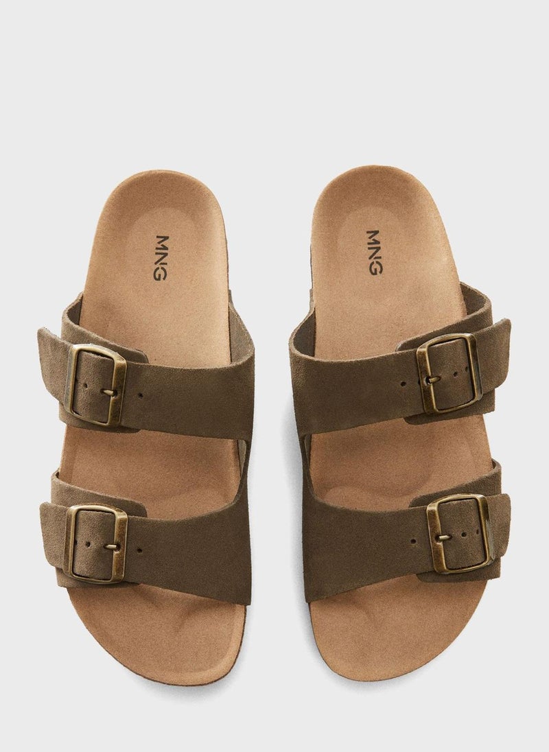 Mango Man Casual Buckle Sandals  - Image 4