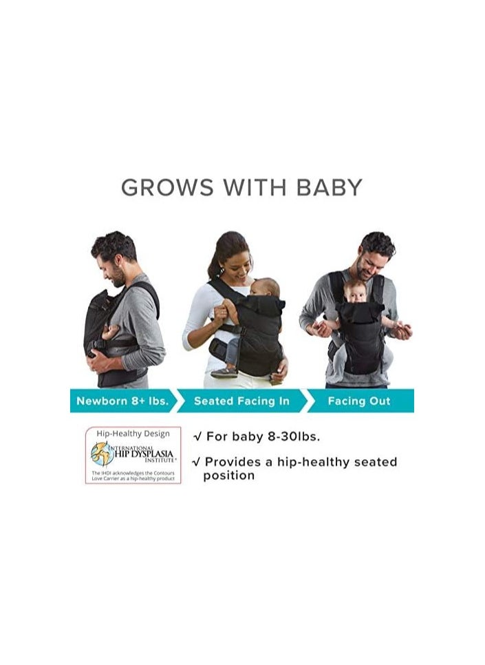 Contours Contours Love 3-In-1 Position Baby Carrier (3.6-20Kg) - Black  - Image 5