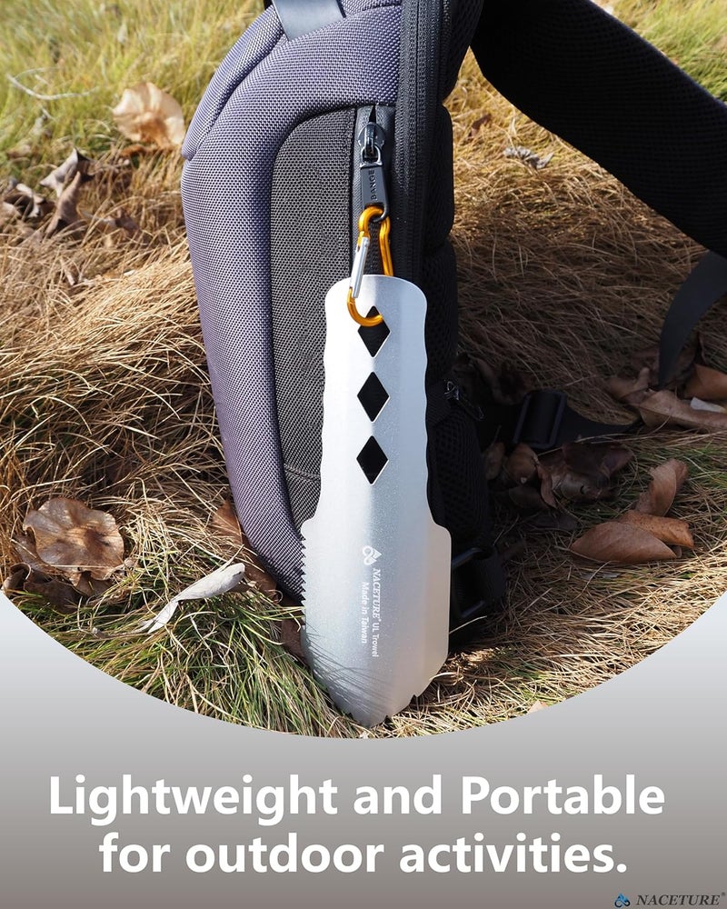NACETURE Ultralight Backpacking Trowel Aluminum Shovel Small Potty Multitool with Longer Handle Design Essential for Hiking, Camping and Survival Bags(Black 1 Pack) - Image 3