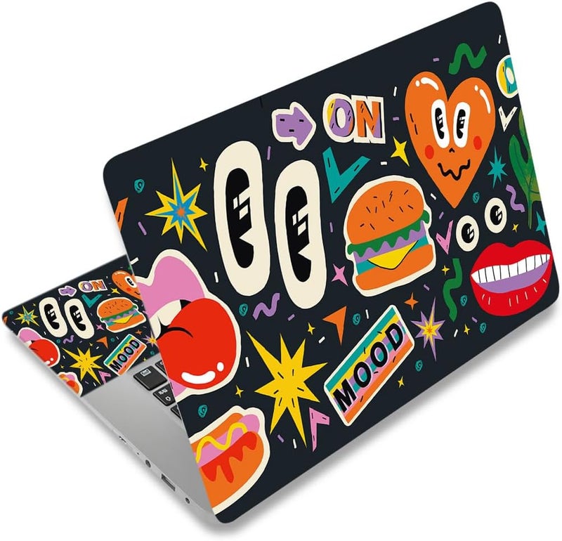 ARS Laptop Skin Sticker Decal for 12"–15.6" Laptops, Waterproof Vinyl Cover Protector for Notebook PC, Removable Decorative Laptop Sticker with Free 2 Wrist Pads, Universal Fit for MacBook, HP, Dell, Lenovo - Image 1