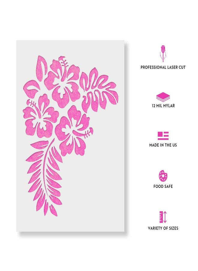 Stencil Revolution Hibiscus Flower Stencil Template - Reusable Stencil with Multiple - Image 2