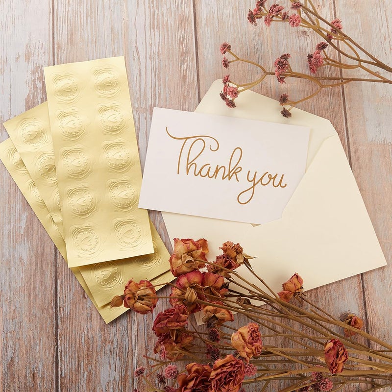 Toperd 100 Pieces A7 Envelopes Colorful 5x7 Envelopes for Greeting Cards, Birthday, Weddings, Baby Shower Invitation Cards (Cream Color, 5.24 x 7.24 Inches) - Image 5