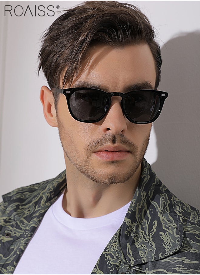 roaiss Polarized Square Sunglasses for Men Women, UV400 Protection Sun Glasses with TR Frame, Unisex Color Changing Glasses for Driving, Fishing, Golfing, Traveling, 60mm  - Image 2