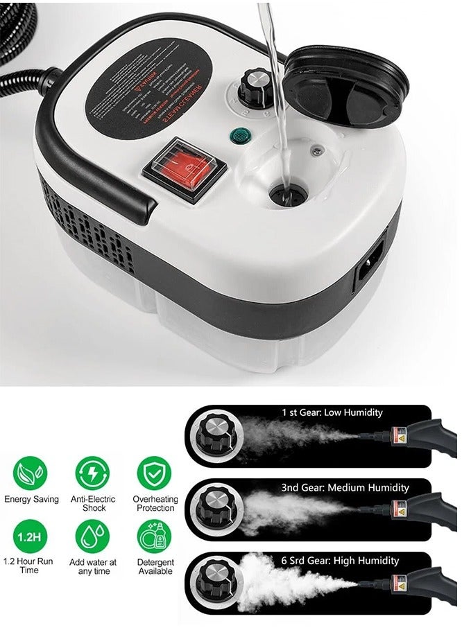 APEX Handheld Steam Cleaner for home, Steamer for Cleaning, Multipurpose Portable Steam Cleaners Use with Safety Lock and Accessory Kit to Remove Grime, Grease, More, Save Time and Effort - Image 3