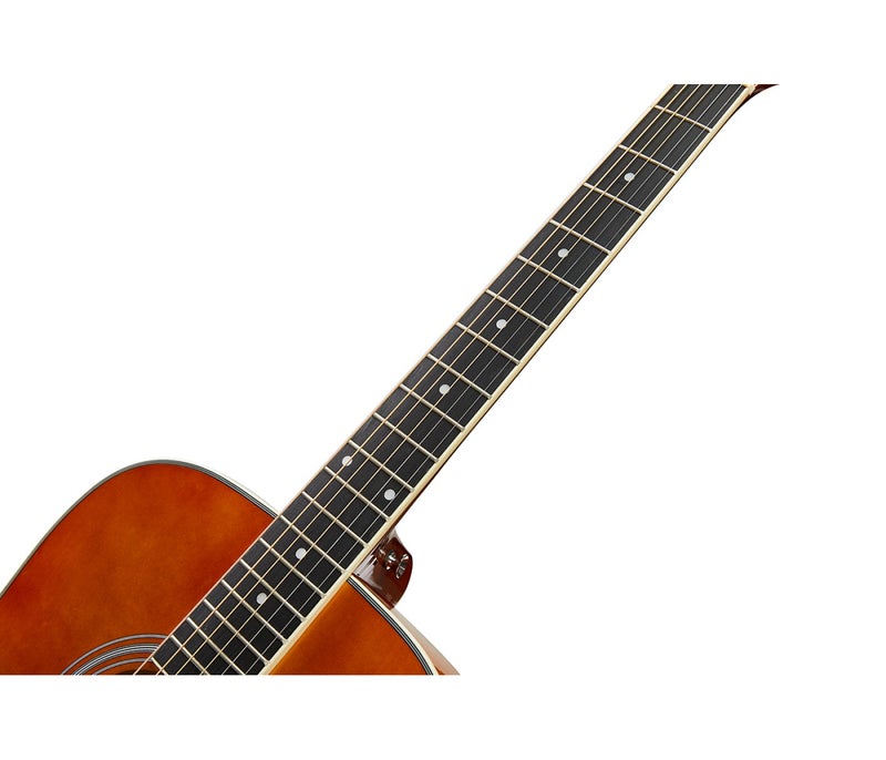 SX Guitar SD104GBR Dreadnought Acoustic - Gloss Brown - Image 5
