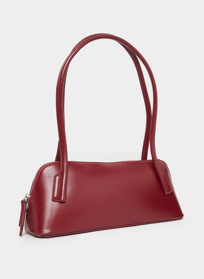Styli Burgundy Shoulder Bag with Dual Handles - Image 1