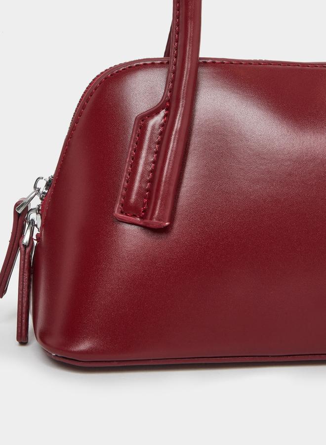 Styli Burgundy Shoulder Bag with Dual Handles - Image 3