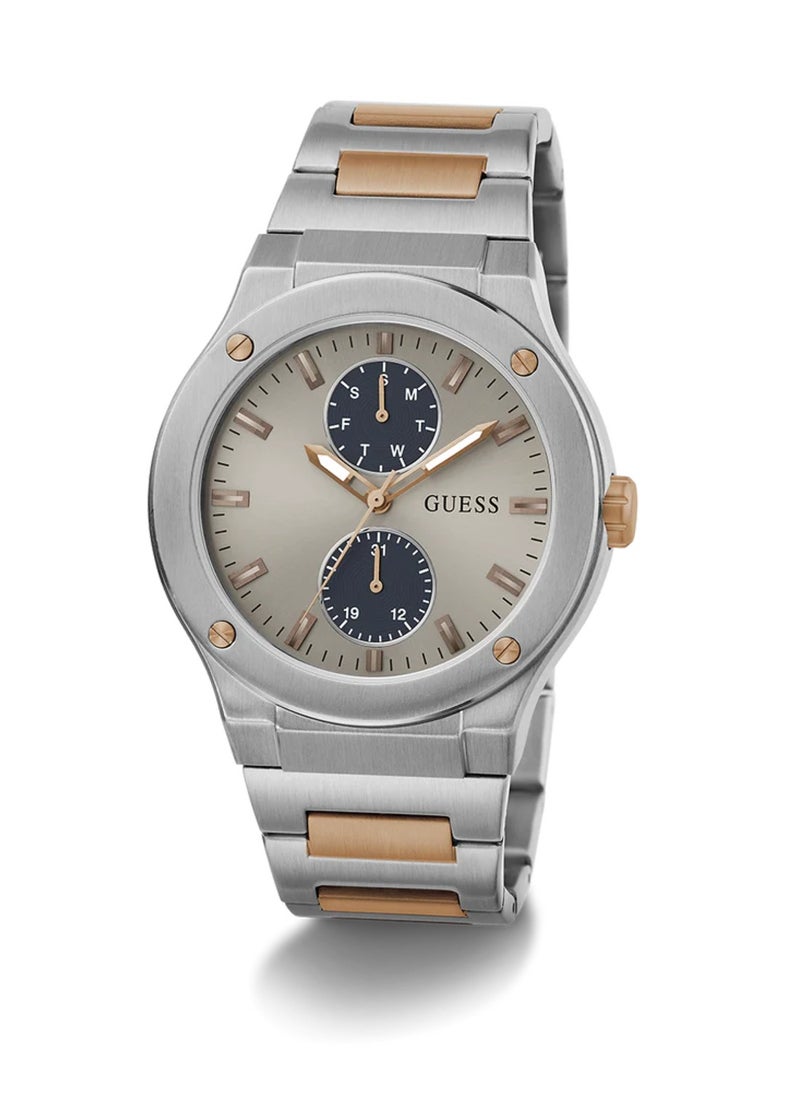 GUESS Jet Men’s Grey Dial Quartz Analog Stainless Steel Watch GW0795G2 - 45mm  - Image 5