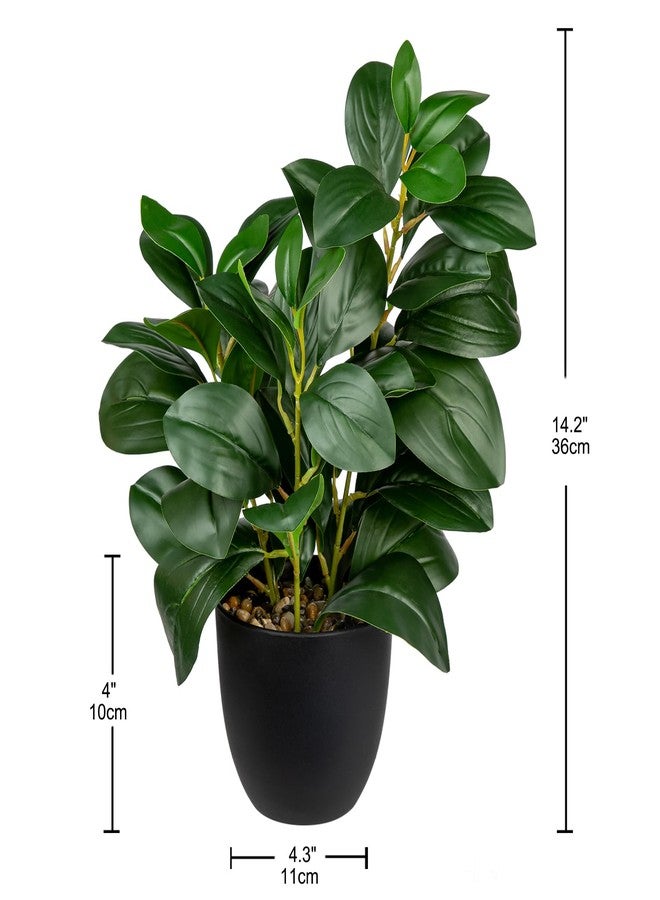 Briful Artificial Plants Mini Camellia Potted Fake Plants Small Faux Plastic Plants Desk Plant Artificial Flowers with Vase for Home Office Desk Kitchen Garden Indoor Decor - Image 2