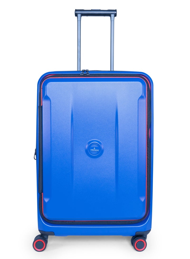 Track Daytona Hardshell Luggage Set – Durable PC Front Opening Suitcase, Expandable, Secure Lock, Anti-Theft Zip, USB Port & Laptop Compartment (Carry-on), 4 Double Spinner Wheels, Check-in & Carry-on - Image 2