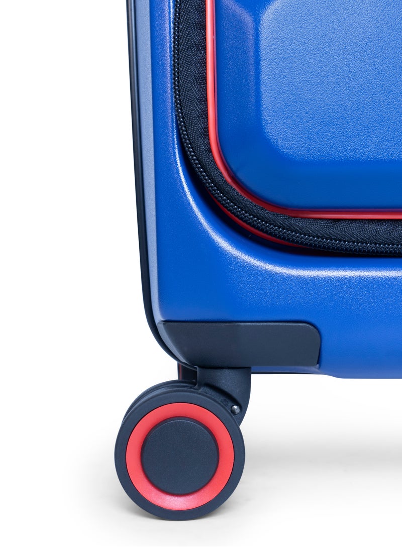 Track Daytona Hardshell Luggage Set – Durable PC Front Opening Suitcase, Expandable, Secure Lock, Anti-Theft Zip, USB Port & Laptop Compartment (Carry-on), 4 Double Spinner Wheels, Check-in & Carry-on - Image 4