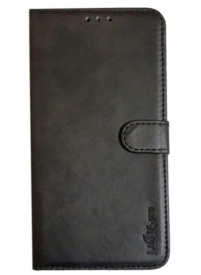 Wallet Flip Case Compatible with Huawei P30 Pro PU Leather with Card Holder, Kickstand, Shockproof Phone Cover - Black  - Image 1