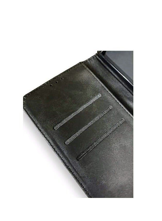 Wallet Flip Case Compatible with Huawei P30 Pro PU Leather with Card Holder, Kickstand, Shockproof Phone Cover - Black  - Image 5
