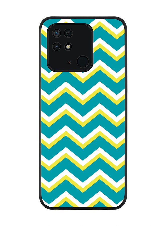 Stylizedd Rugged Black edge case for Redmi 10C 4G  Slim fit Soft Case Flexible Rubber Edges Anti Drop TPU Gel Thin Cover - Chevy Lime - Image 1