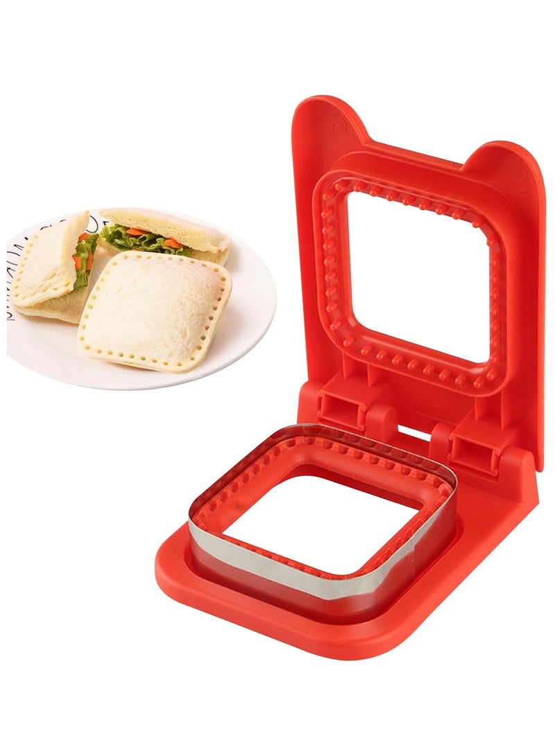 Sandwich Cutter and Sealer for Kids, 2Pcs Uncrustable Sandwich Maker and Decruster set,DIY Decruster Pocket Sandwiches, Great for Breakfast Sandwich Maker, Lunchbox and Bento Box - Image 1