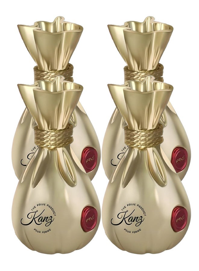 PRIVE 4 Pieces Kanz Perfume For Women 100ml EDP  - Image 1