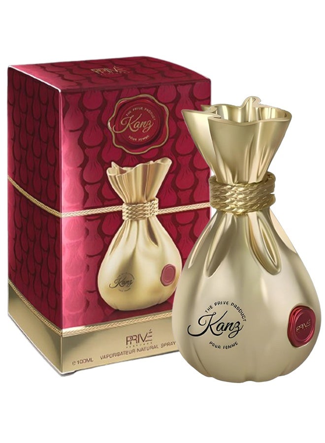 PRIVE 4 Pieces Kanz Perfume For Women 100ml EDP  - Image 2