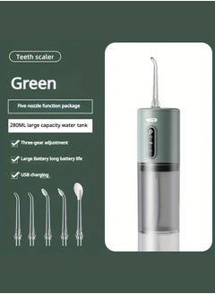 Water Flosser for Teeth Cordless, Professional Oral Irrigator,Plaque Remover, Rechargeable Dental Water Jet for All Teeth with 280ML Water Tank and 5 Jet Tips for Travel Home